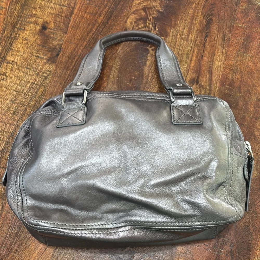MICHAEL Michael Kors Ranger Leather Satchel in Gunmetal Gray
